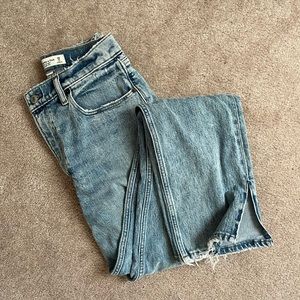 Abercrombie 90s High Rise Straight Jeans Long Curve Love